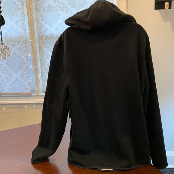 Nautical True Black Modern Tech Zip Jacket Hoodie - Picture 4 of 6